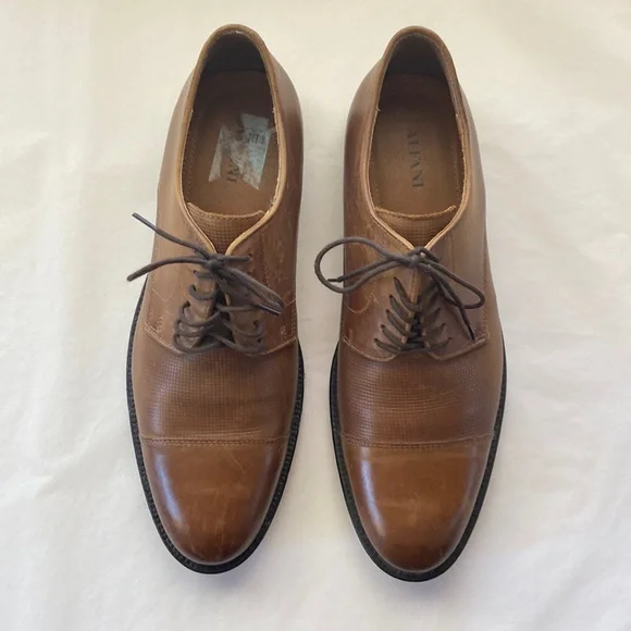 Alfani | Shoes | Alfani Brown Leather Dress Shoe Euc | Poshmark